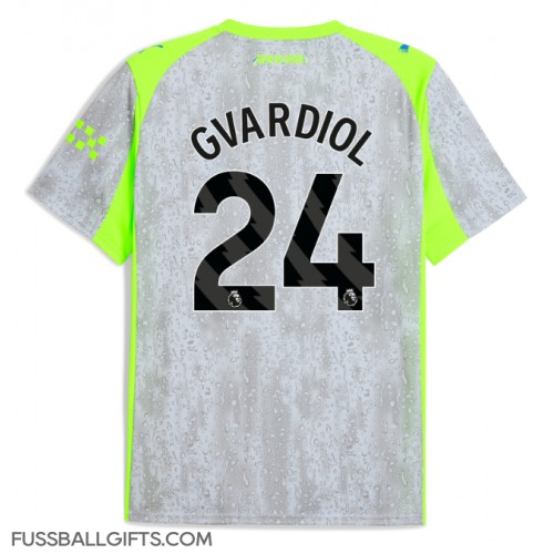 Manchester City Josko Gvardiol #24 Fußballbekleidung 3rd trikot 2025-26 Kurzarm